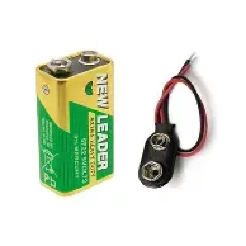9V Battery with Connector