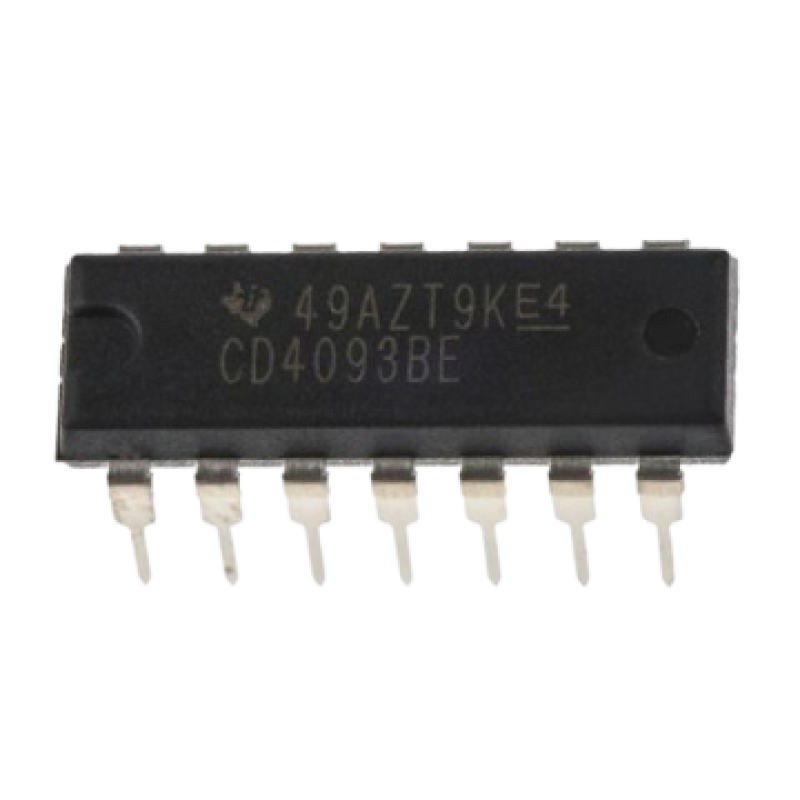 CD4093BE Quad 2-Input NAND Schmitt Trigger IC