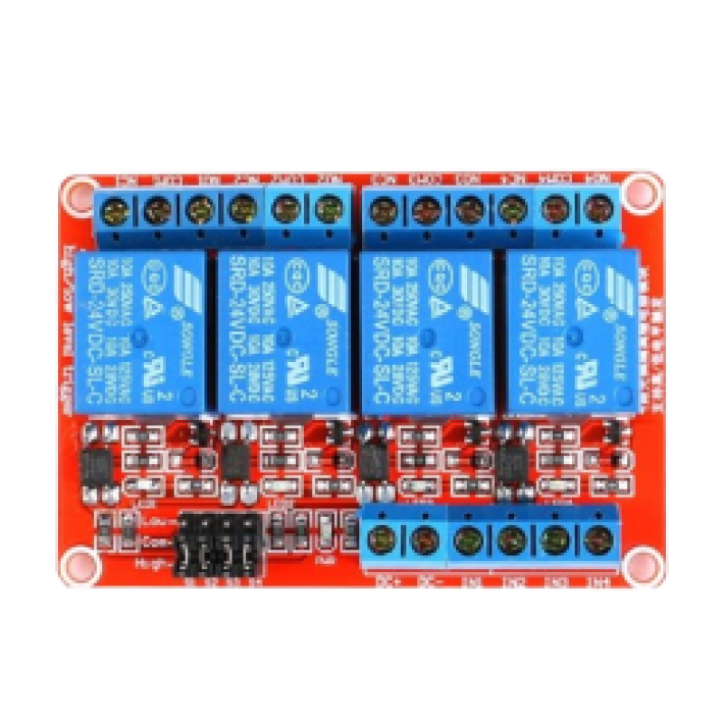 DC24V 4 Channel Red Color Relay Module