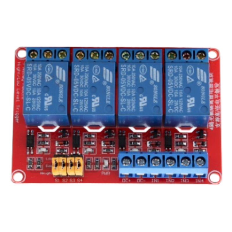 DC5V 4 Channel Red Color Relay Module