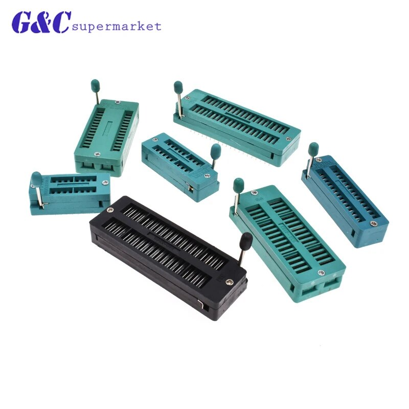 Universal ZIF IC Test Socket Green Color