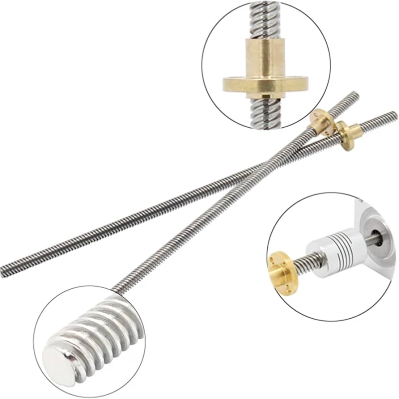 T8 Stainless Steel Lead Screw With T-Type Nut