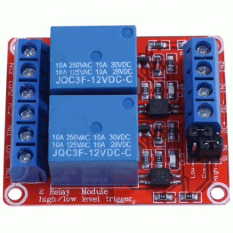 DC12V 2 Channel Red Color Relay Module