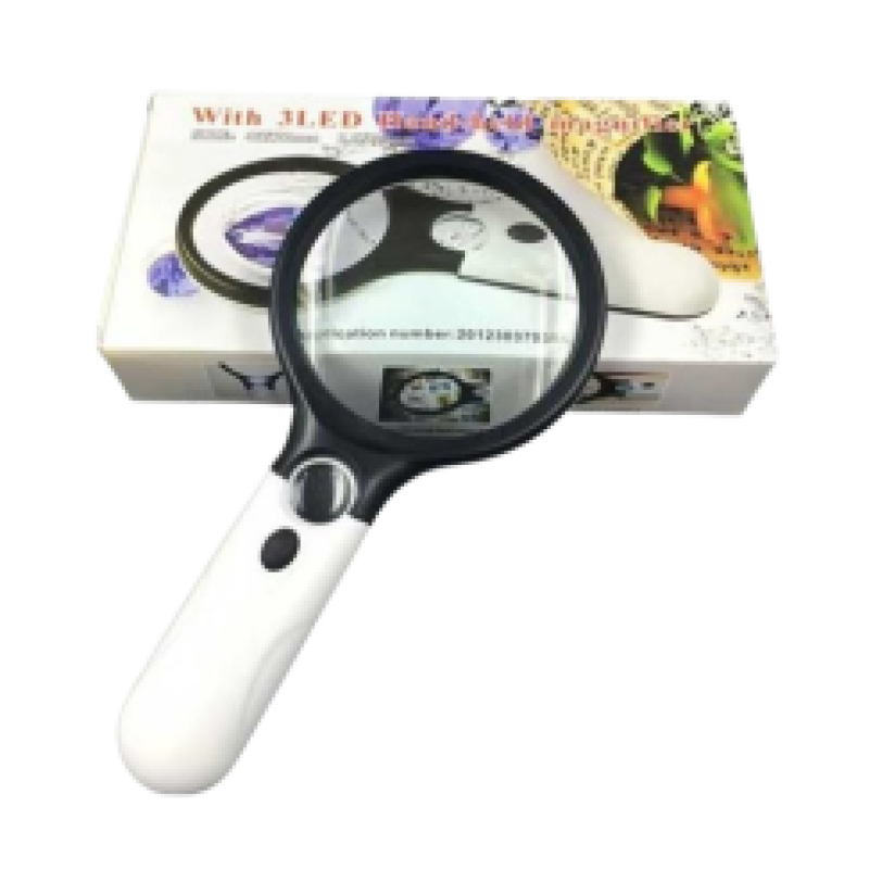 6902AB Hand Held Magnifying Glass 2 Lens