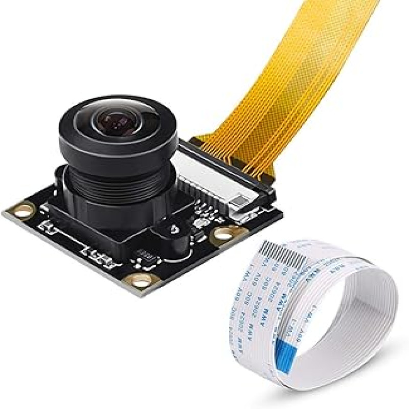 Raspberry Pi Compatible 160° FOV 5MP Fisheye Lens Wide Angle Camera Module