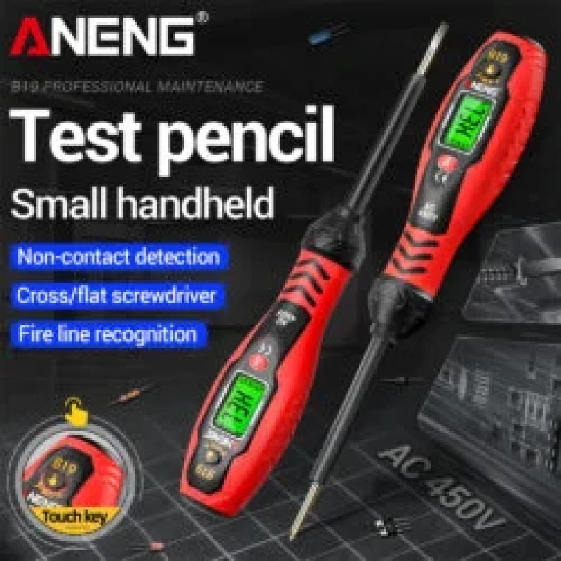 ANENG B19 Non-Contact AC Voltage Tester Pen (30-1000V, Digital Display)